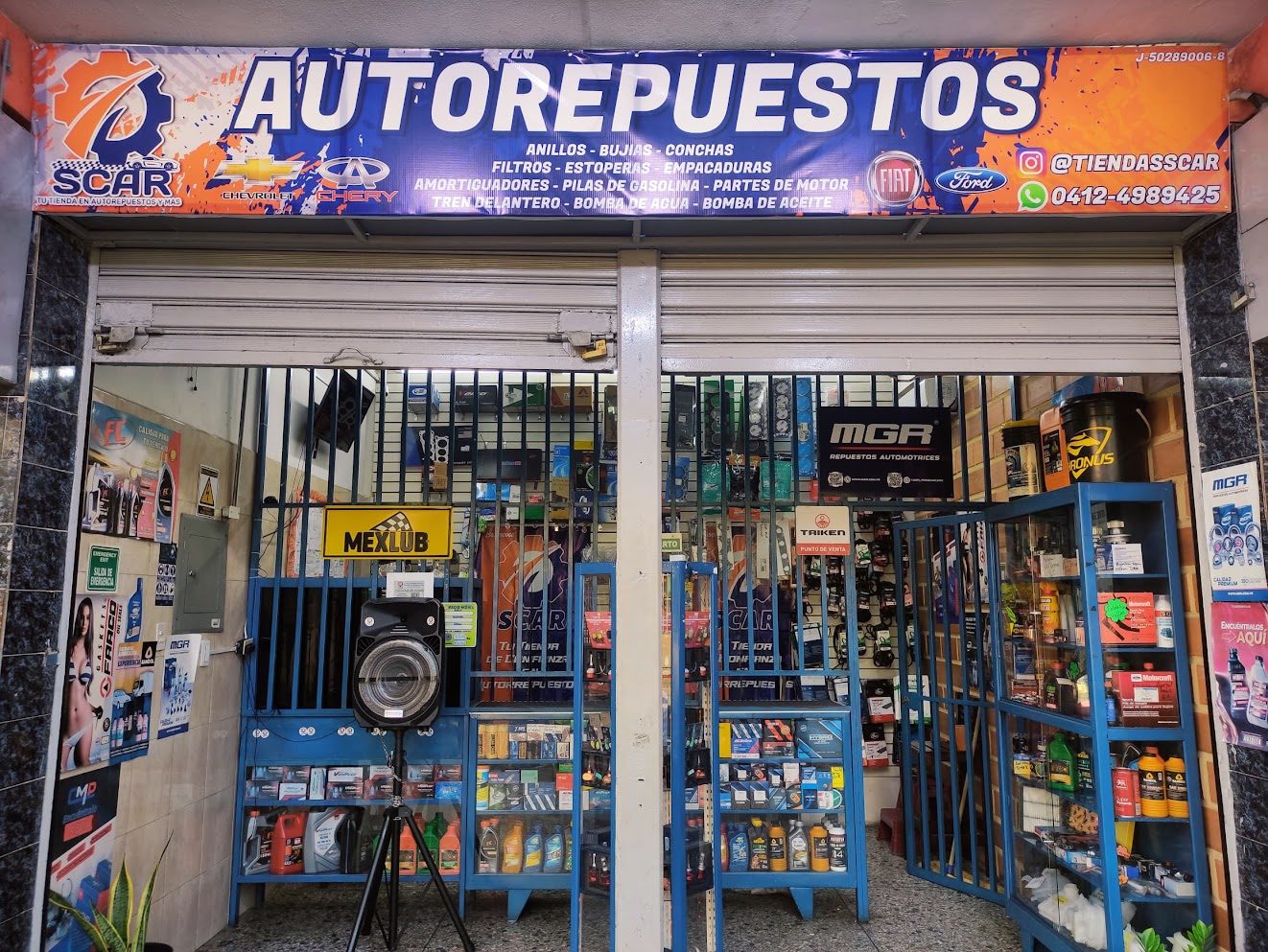 Fachada de Tiendas Scar en Tocuyito